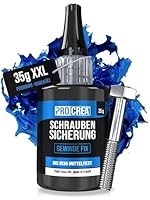 PROCREA® Profi Schraubensicherung (35 g) \Gewinde Fix\ mittelfest [24 Monate Haltbarkeit & Anti-Austrocknungs-Spitze] Hitzebeständiger Schraubensicherungslack & Schraubenkleber in bester Qualität
