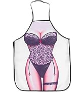 Sluffs Lustige Schürzen, 3D-lustige Kochschürze, Sexy Mann-Frau-Schürze, Wasserdichte Schürze Für...