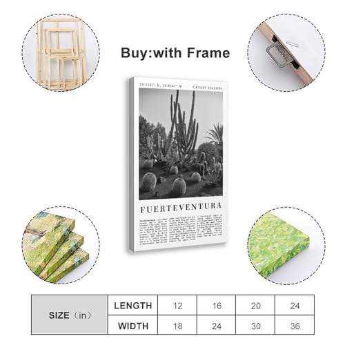 Poster Fuerteventura Espagne toile moderne pour raviver un mur blanc de salon