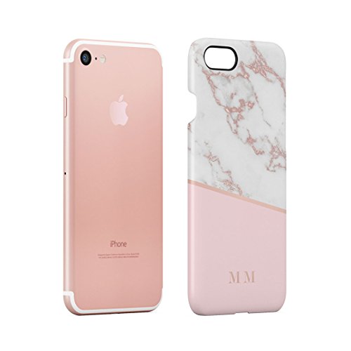 Personalized Rose Gold Marmo Iniziali Custom