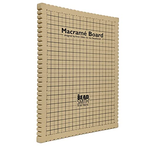 The Beadsmith Macrame Board, 11.5 x 15.5 inches, 0.5-inch-Thick Foam, 10x14