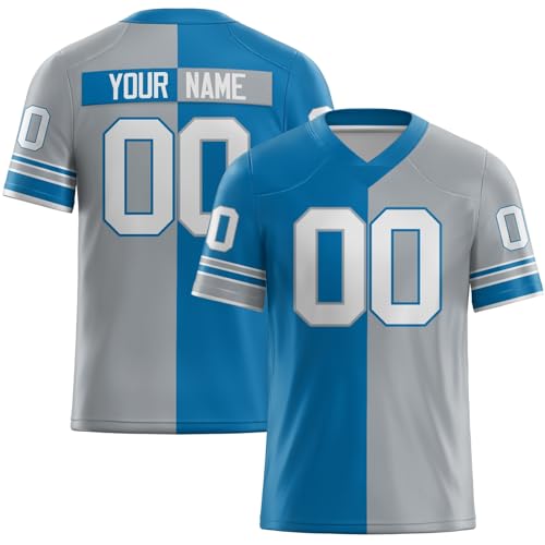 Custom Football Jersey Personalized Rugby Uniform Stitched Printed Team Name Number Logo for Men Women Kids