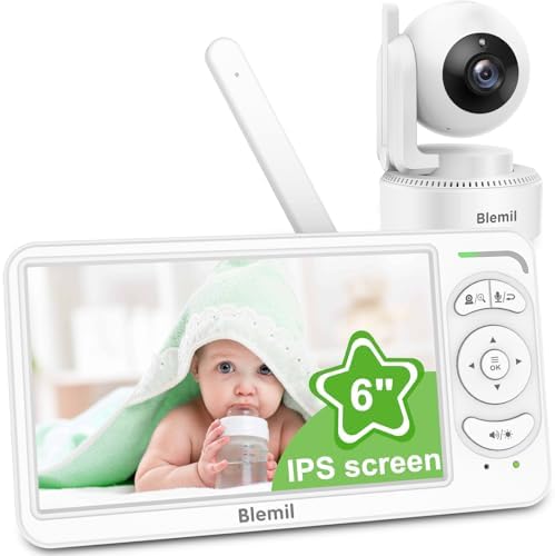 Blemil Camara Vigilancia Bebe, 6'' IPS Vigilabebes con Camara Bat...