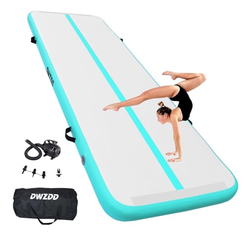 Dwzdd Gymnastics Air Mat 10ft/13ft/16ft/20ft Tumbling Mat Inflatable Gymnastics Tumble Track for...