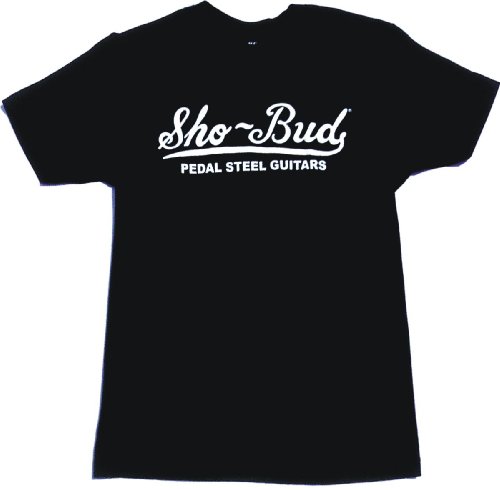 99 Volts Sho-Bud Pedal Steel Guitars Logo T Shirt Large-Black
