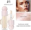 MEICOLY Iluminador Líquido, Luminizador Líquido de Larga Duración en Barra, Resaltador de Rostro Suave Impermeable, Brillo Natural Sedoso para Maquillaje, 01 Enlighten 0.25 Fl Oz (Pack de 1) 4