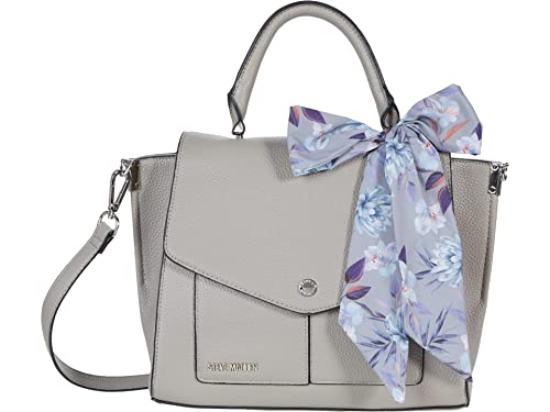 Steve Madden Winston Top-Handle Satchel w/Scarf Cool Grey/Scarf/Wren Grey One Size