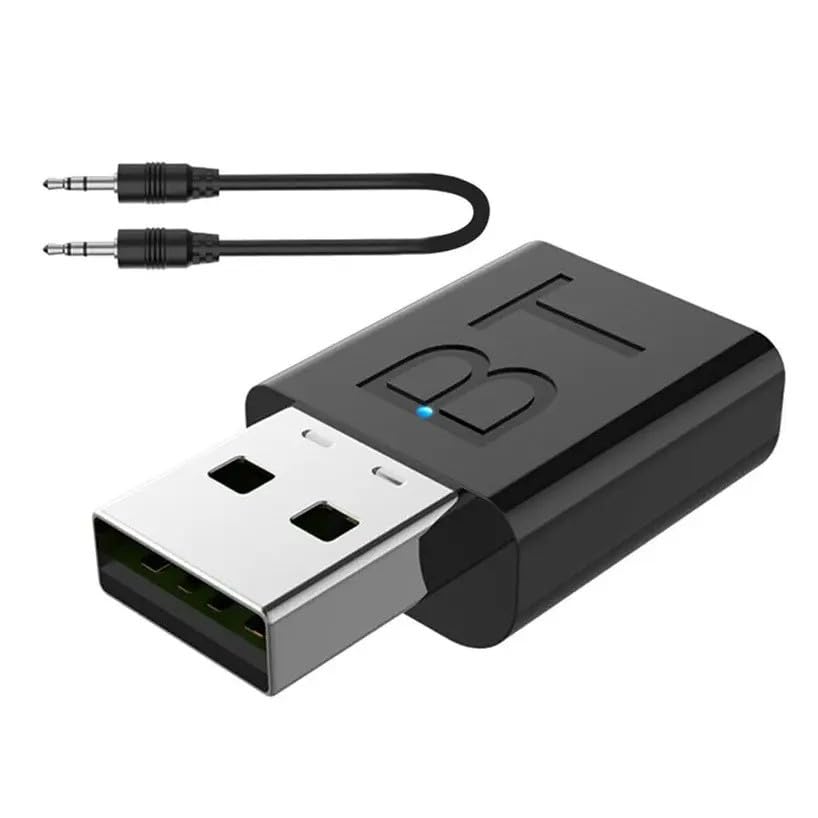 Dysense v5.0 Car Bluetooth Device with Audio Receiver, 3.5mm Connector, Bluetooth Adapter Transmitter Receiver USB 5.0 4-in-1,Wireless Audio Adapter for/Headphones/Speakers/Car (Black). (B0D8V1NJ7X) Amazon Price History, Amazon Price Tracker