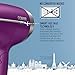 Conair Hair Dryer, Worldwide Travel Hair Dryer with Smart Voltage Technology and Folding Handle, Includes Diffuser and Concentrator, Purple
