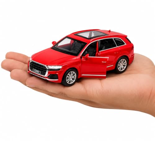 Image of Amisha Gift Gallery Q8 Diecast Matle Car Toys with Light and Sound Diecast Toy Car for Kids 1:36 Scale Model Metal Pull Back Sports Car Boys