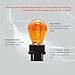 ALKOREY 3157 Amber Light,Miniature Bulb Mini Bulb,Amber Natural Glass 2100K Taillight Turn Signal Light,12V 21/5W,2 Pack