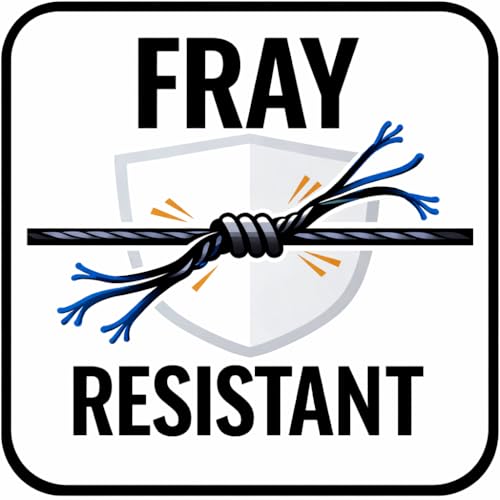 9-Ply Black Waxed Lacing Cord Twine with Dispenser Box 160 Lbs Tensile Strength (1-Roll) 500 Feet Spool 100% Polyester Cable Tie Down USA Made