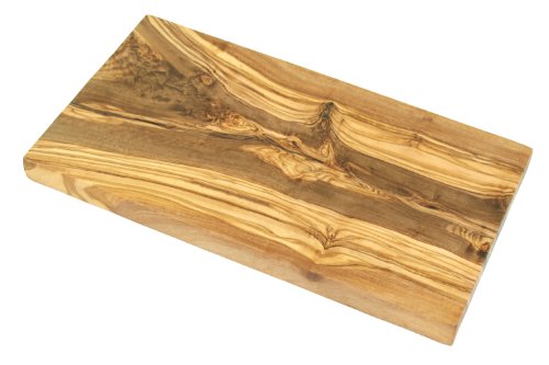 D.O.M. - Tabla de desayuno (madera de olivo, aprox. 25 x 15 cm, sin grabado)