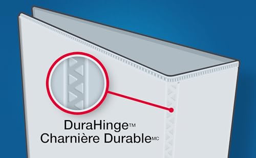 Avery Durable View 3 Ring Binder, 2" Inch, Slant D Rings, White, 2 Pockets, 500 Sheet Capacity, PVC Free (17032) image 4