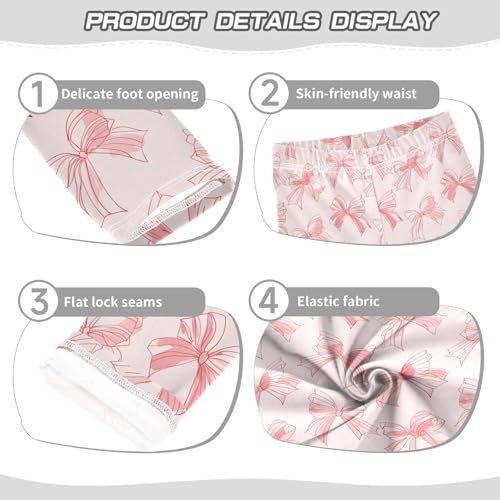 Girls' Athletic Leggings Ankle Length Yoga Dance Pants Kids Teen 4T Butterfly Flesh Colored3