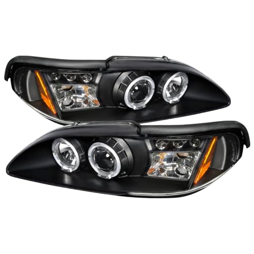 LED Halo Projector Headlights for 1994-1998 Ford Mustang