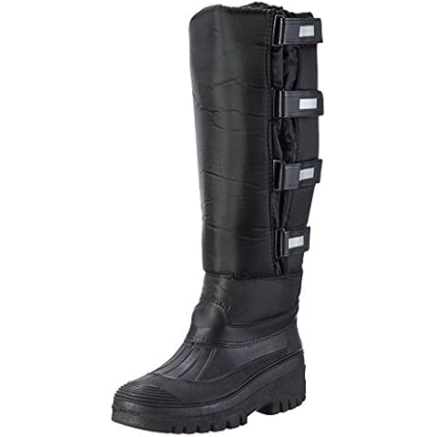 Pfiff Damen Thermo Winterstiefel, Stallstiefel Winter Stiefel, Schwarz 43/44 Cover
