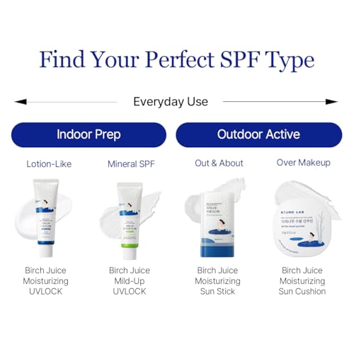 ROUND LAB Birch Juice Moisturizing Sun Stick Broad Spectrum SPF 50+, 0.67oz, Sunscreen Stick for face and body, No White Cast, Non-Sticky, Travel-Friendly, Protector Solar Barra, Korean Sunscreen - Image 6