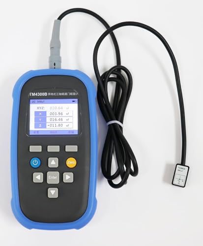 CNYST 3-axis Fluxgate Magnetometer Earth Magnetic Field Measuring Instrument with Range 0~2000 ?T Detection of Weak Magnetic Fields in Small Ferromagnets or Rocks Relative Measurement Function