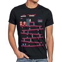 style3 Retro Kong Camiseta para Hombre T-Shirt Donkey Geek NES