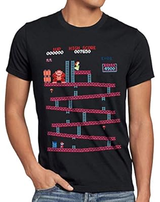 style3 Retro Kong Camiseta para Hombre T-Shirt Donkey Geek NES Nerd Gamer, Talla:L | Ya disponible en tu tienda friki favorita! En mundofriki.es!