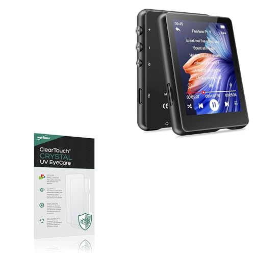 BoxWave Screen Protector Compatible With MECHEN M3 Touchscreen MP3 Player - ClearTouch Crystal Anti-UV EyeCare (2-Pack), Filters out Harmful Blue Light Reduce Fatigue