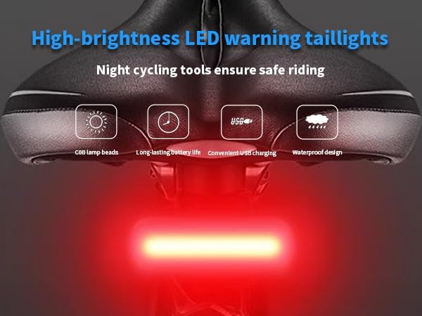 Miniatura 5 de Mini Night Bike Light Set - High Brightness USB Rechargeable LED Front Light (HighLow Beam), Waterproof Front and Rear Lights, Suitable for Adults,