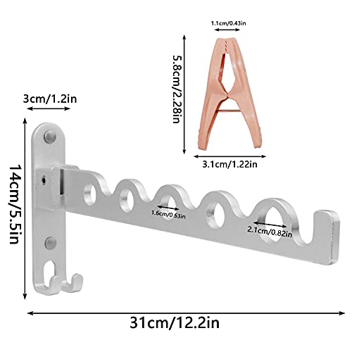 Stendibiancheria da parete Appendiabiti Pieghevole...