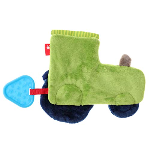 SIGIKID 42301 Aktiv-Knistertuch Traktor PlayQ Mädchen und Jungen Babyspielzeug empfohlen ab Geburt grün/blau – Bild 6