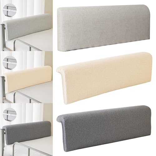 Image of Dorm Headboard Cushion for Dorm Room Decoration Modern Soft Backrest Cushion Light Gray