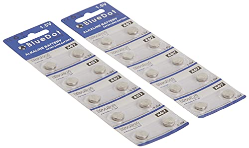 BlueDot Trading AG7 Pilas Alcalinas 1.5V Botón 20 Unidades miniatura 3