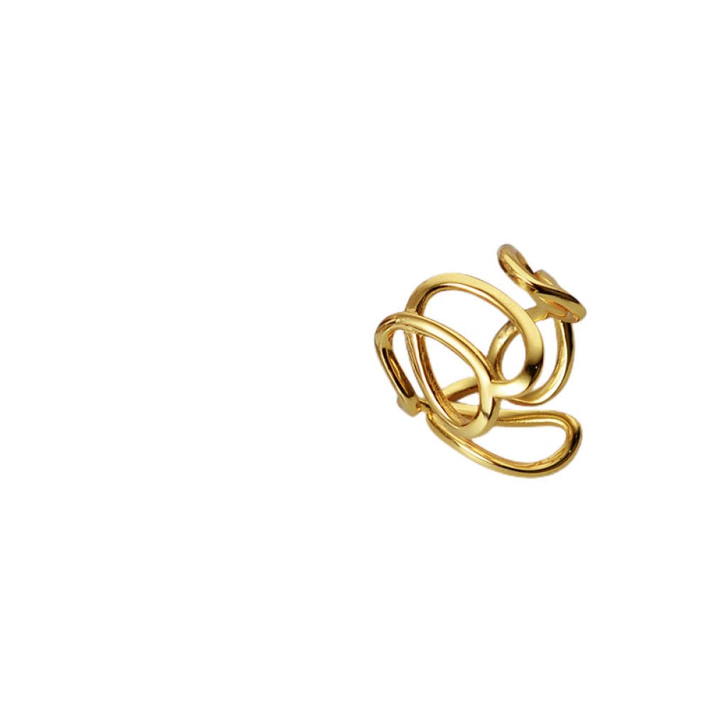 Anello In Argento Sterling 925,Anelli Regolabili Per Le Donne Linea Rotonda 925 Anelli Di Eternità Scavati Geometrici In Argento Sterling Anelli Di Fidanzamento Di Nozze Placcati In Oro Anelli Di P