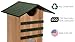 JCS Wildlife Screech Owl Nesting Box, Owl House, Cedar, with Poly Lumber Roof, Premium Build with Weather Proof Roof and Made in USA. Also for Saw-whet, Boreal, Elf owl, Kestrel & Others. Easy to