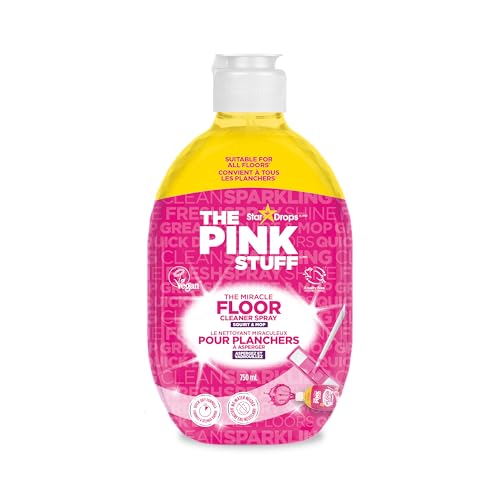 Stardrops The Pink Stuff The Miracle Floor Cleaner Spray – Squirt & Mop Formula for Sparkling Clean Floors – Fast Drying, Streak-Free Finish, Fresh Fragrance, 25.3 fl oz