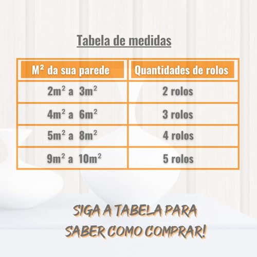 Papel De Parede Adesivo Lavável 3D Multiuso Para Sala, Quarto, Decoração Rolo 5 Metros Autocolante (