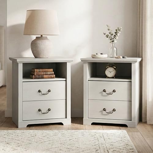 24/7 Shop at Home Elrik Modern 22-inch Wood Nightstand Set