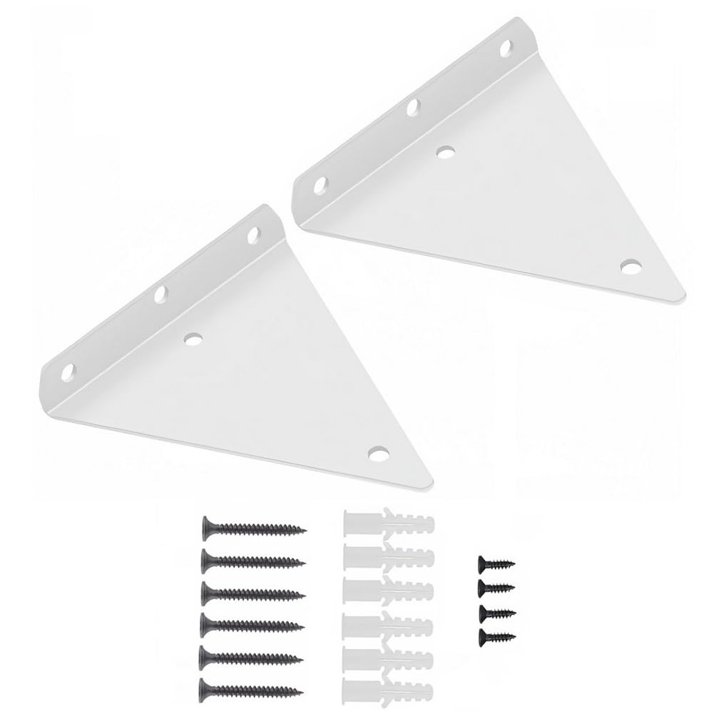Supports d'étagère flottants pour fixer une tablette murale sans perçage visible encombrant
