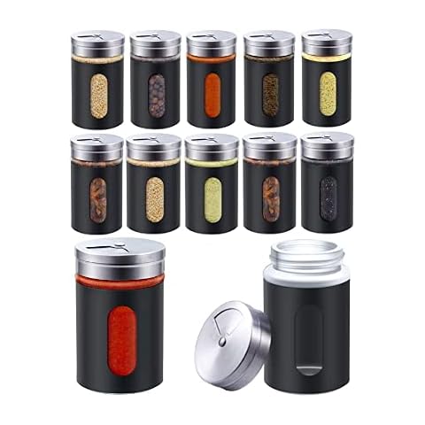 FUNYKICH Spice Jars Set Cover