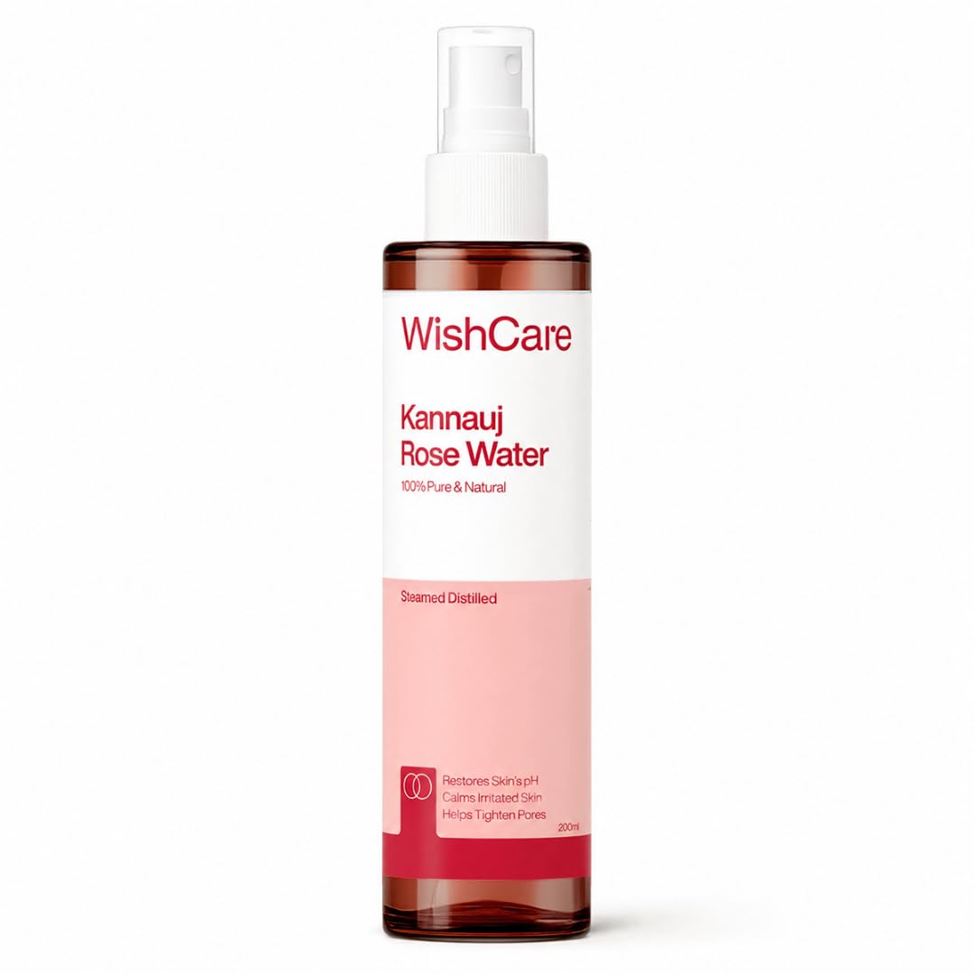 WishCare 100% Pure & Natural Rose Water Liquid - For Skin, Face & Hair - Steam Distilled - Kannauj Gulab Jal - Spray Skin Toner - Free From Paraben, Alcohol & Chemicals - 200 ml-picture-52
