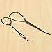 Imagen de Rastapulz 2 unidades Topsy Tail Hair Dreher Styler Styler Hair Twister Sling lazo negro