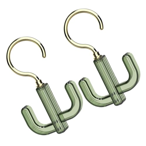 Cabilock 2Pcs Rotating Hanger Belt Organizer for Closet Stylish Purse Rack Hook for Scarves Ties and Hats Space Saving Design Easy to Use Sturdy and Stable for Home Storage