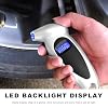 Digital Tire Pressure Gauge, 150PSI 4 Settings High Accuracy Tire Gauge with Backlit LCD and Non-Slip Grip, Easy to Read Air Pressure Gauge for Cars, Trucks and Bicycles (Silver)