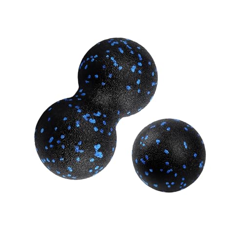 Faszienball Set, 2er Set Massagebälle, Trigger Point Release Lacrosse...
