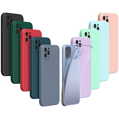 Fundas Iphone 11 Pro Max Transparente Iuveruln - 10x Funda para iPhone 11 Pro MAX (6.5), Carcasa de Silicona TPU Suave y Lisa, Ultra-Thin and Drop-Resistant...