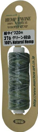. 376 Vert Dansome Dansome 10m enroulement (Hemp100% de fibres) de 1.2mm: f?e Epaisseur conte art chanvre ? bien le type de vin / (japon importation)