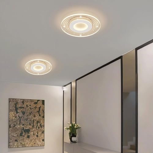 Plafonnier LED proche du plafond lustre moderne pour chambre - 7