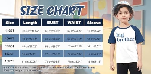 QAUN Big Brother Tshirt for Toddler Boy Reglan Short Sleeve Big Bro Announcement Summer Tee Tops - 5