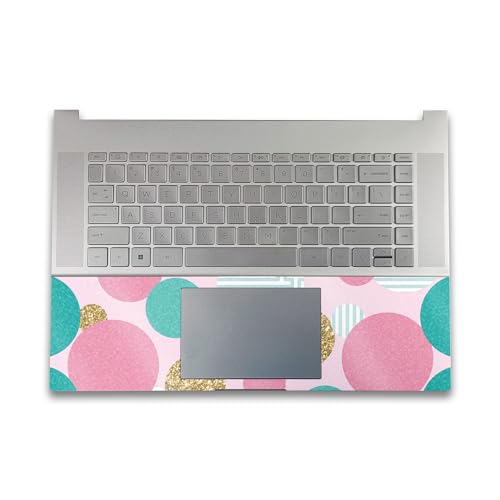 Image of Glossy Glitter Gaming Skin Compatible with HP Envy x360 16 inch (2023) - Golden Bubbles - Premium 3M Vinyl Protective Wrap Decal Cover - Easy to Apply | Crafted in The USA by MightySkins