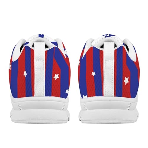 Image of GIFTPUZZ Mens Lace Up Athletic Trainers Running Sneakers Wedge Breathable Gym Lightweight Sports Tennis Shoes