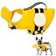 Little Bean® Hundeschwimmwesten, verstellbare Haustier-Schwimm-Sicherheitsweste mit überlegenem Auftrieb und Rettungsgriff für Hunde, Bootfahren, mit reflektierenden Streifen (Bienen gelb, S)